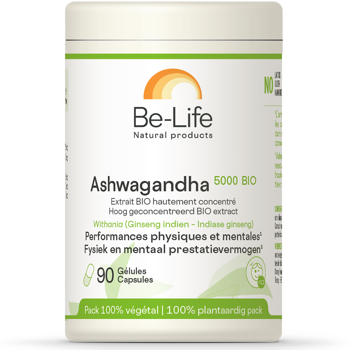 Ashwagandha 5000 BIO (Indisch ginseng) - 90 caps